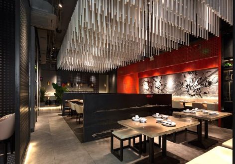 300平餐饮空间饭店装修设计案例