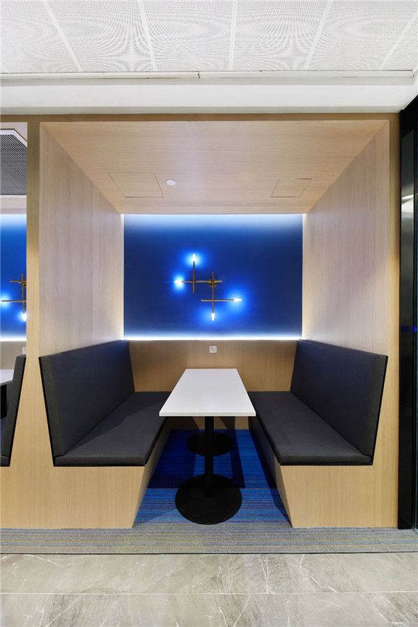 办公室卡座装修设计图