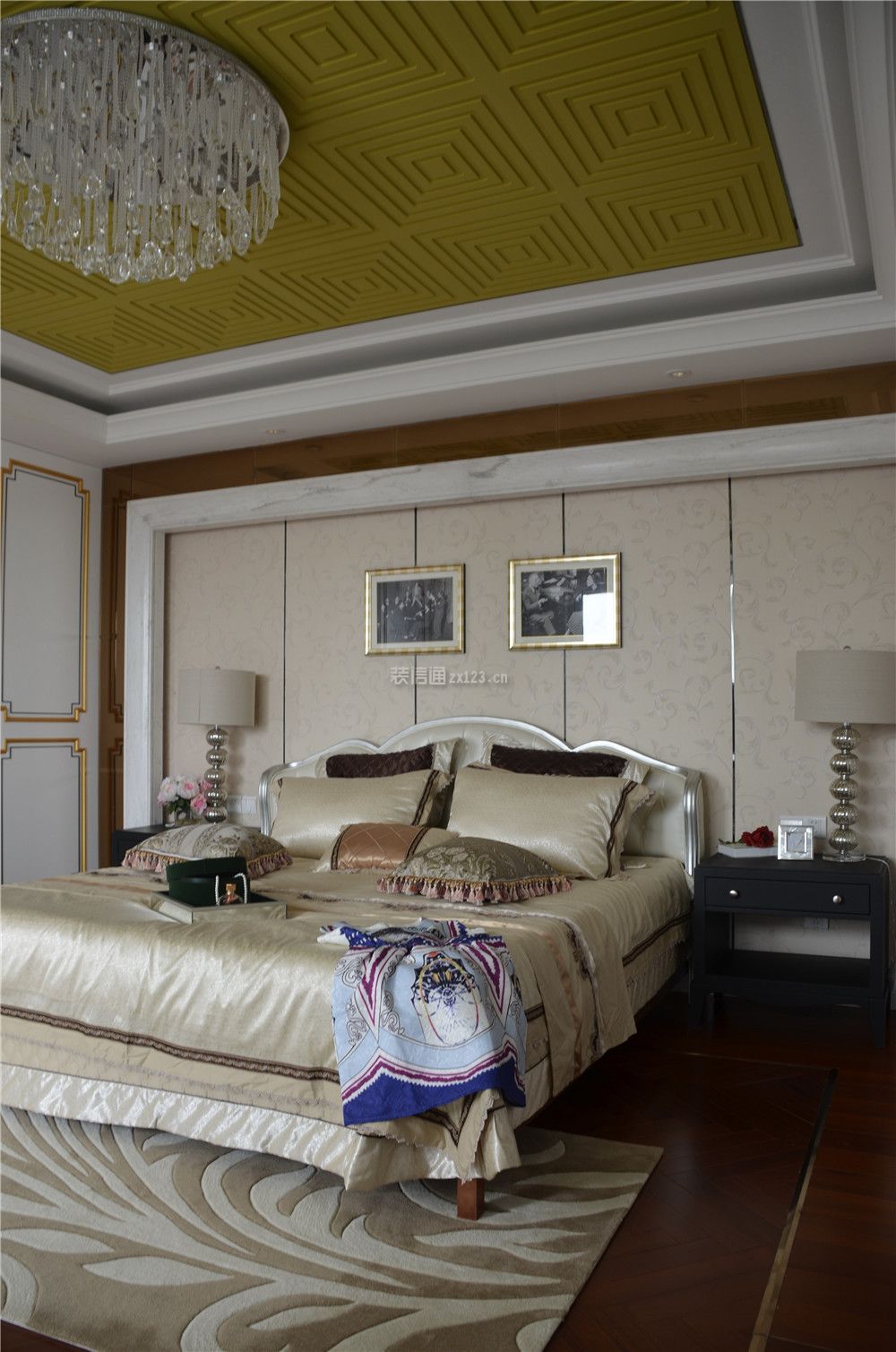 卧室床头造型效果图 卧室床头效果图