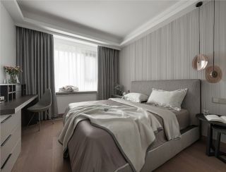 深圳120平现代风格房子卧室装修图片