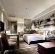 上海酒店大床房装修设计效果图