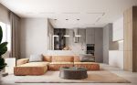 保利西江林语现代风格120平米三居室装修效果图案例