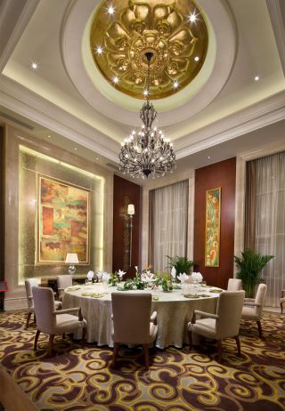 上海酒店餐厅包间装修设计实景图