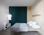 广州公寓卧室床头置物架装修设计效果图