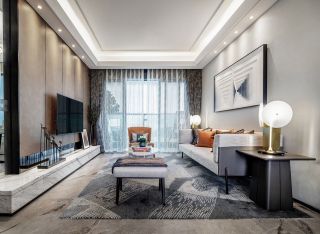 广州公寓客厅沙发装修设计效果图