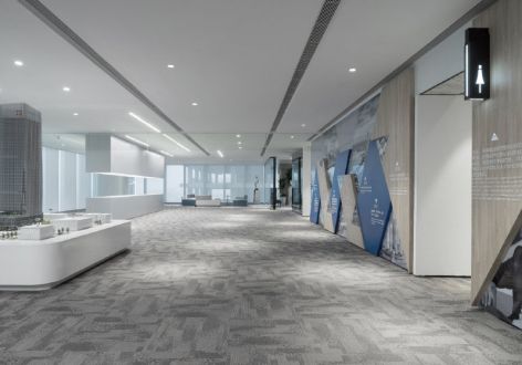 办公室现代风格1250平米装修案例