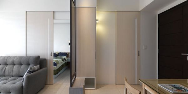 家属院53平平米现代一居室装修案例现代风格53㎡设计方案