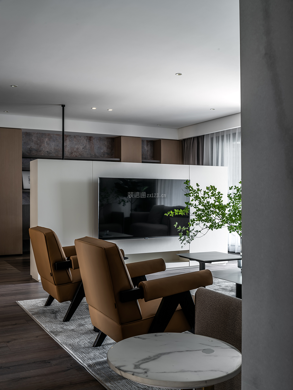 现代客厅组合电视柜 现代客厅风格装修图片