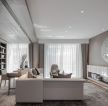 上海豪宅客厅书房装修设计效果图