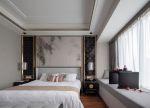上海豪宅新中式风格卧室装修效果图