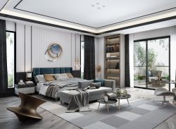 上海豪宅别墅卧室装修设计效果图片