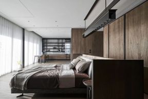上海豪宅简约风卧室装修设计效果图