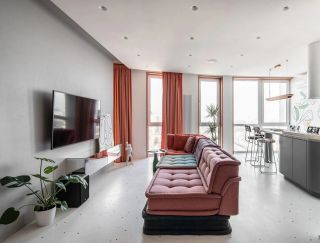 上海老房子改造客厅沙发装修装饰效果图