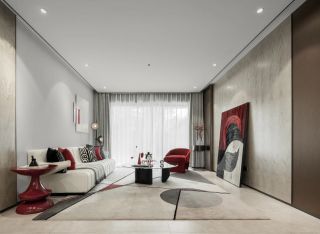 上海老房子现代简约客厅装修效果图片