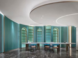 上海工装酒店大厅接待区装潢设计图片