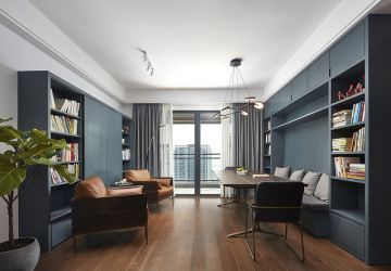 双龙悦城107平米现代风格三居室装修设计图案例