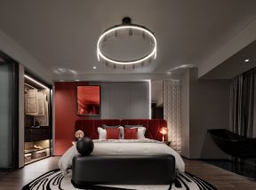 无锡大平层新房卧室装修设计效果图