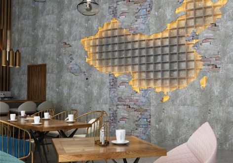 140平工业风格咖啡厅装修案例