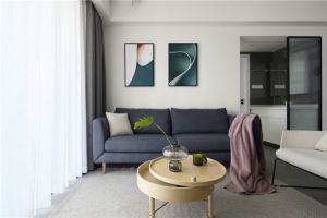 [佛山三星装饰]90平米现代极简风三居室，简洁明快的色调！