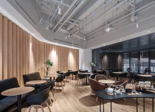2023深圳工装咖啡厅简约风格装潢设计效果图