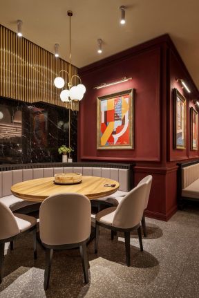 上海饭店餐厅桌椅装修设计图