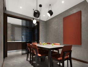 东莞122平新房室内餐厅装修设计效果图