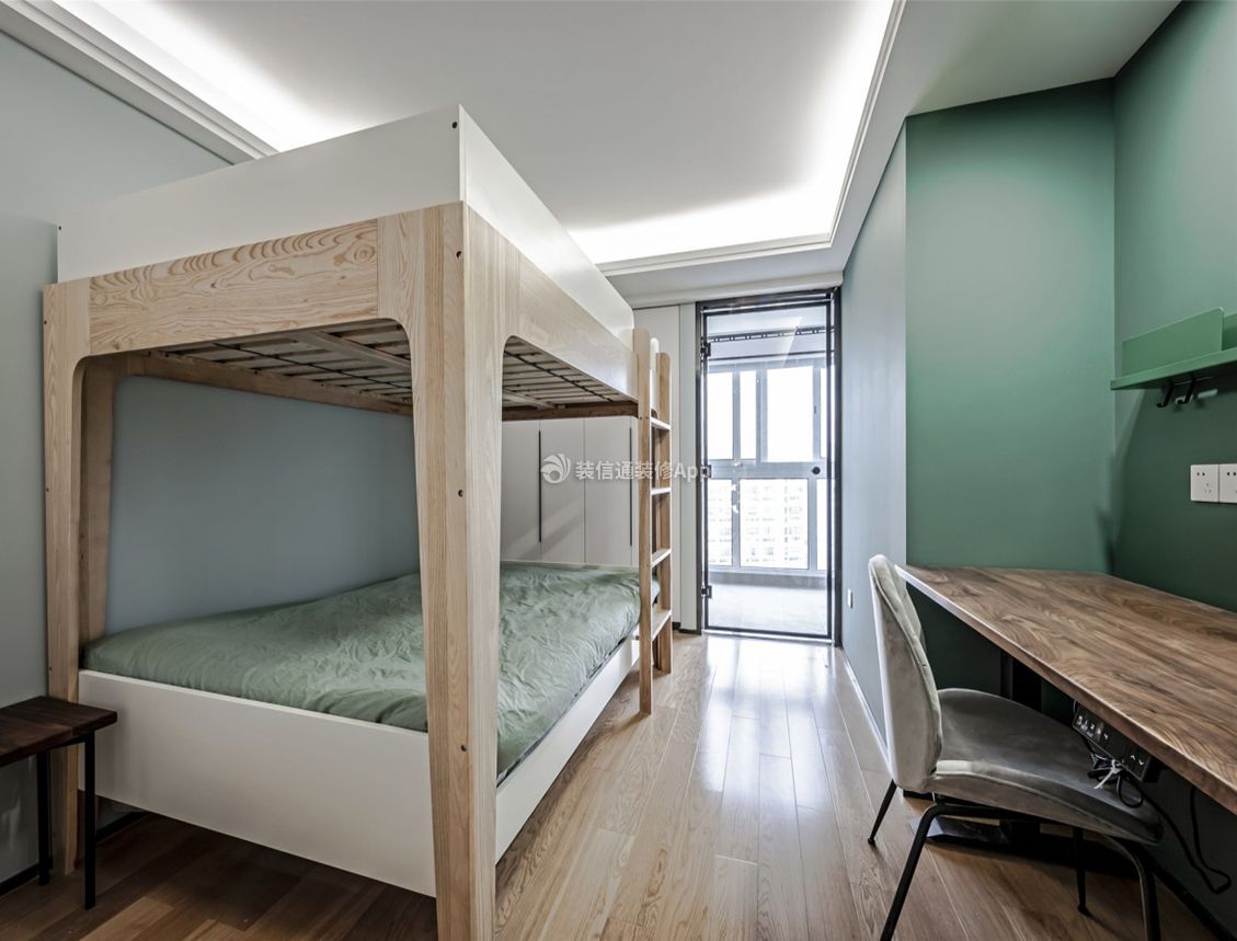 上海旧房改造儿童房高低床装修设计图