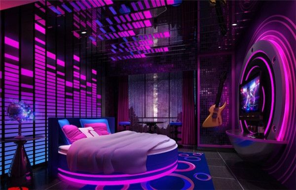 [厦门多达装饰]情侣主题酒店装修设计,引领客房新概念!