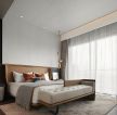 上海165平方家庭卧室床尾凳装修装饰图