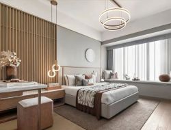 上海家庭卧室新中式风格装修设计图片
