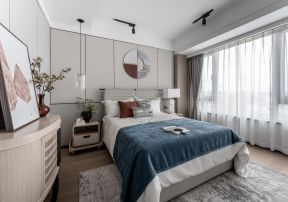 上海家庭新房卧室床头装修图片