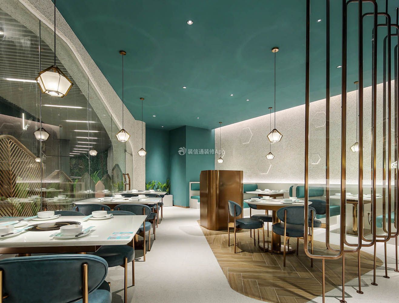 广州餐饮店面主题餐厅设计效果图