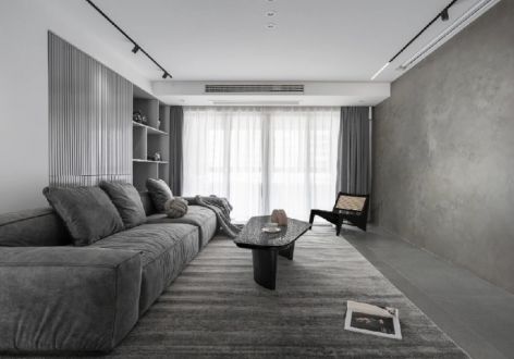 中庚香悦府现代风格三居室148平米装修设计案例