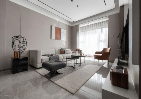 恒宇国际公馆148平米现代风格三居室设计效果图案例