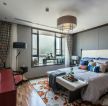 深圳中式样板房卧室装修设计效果图