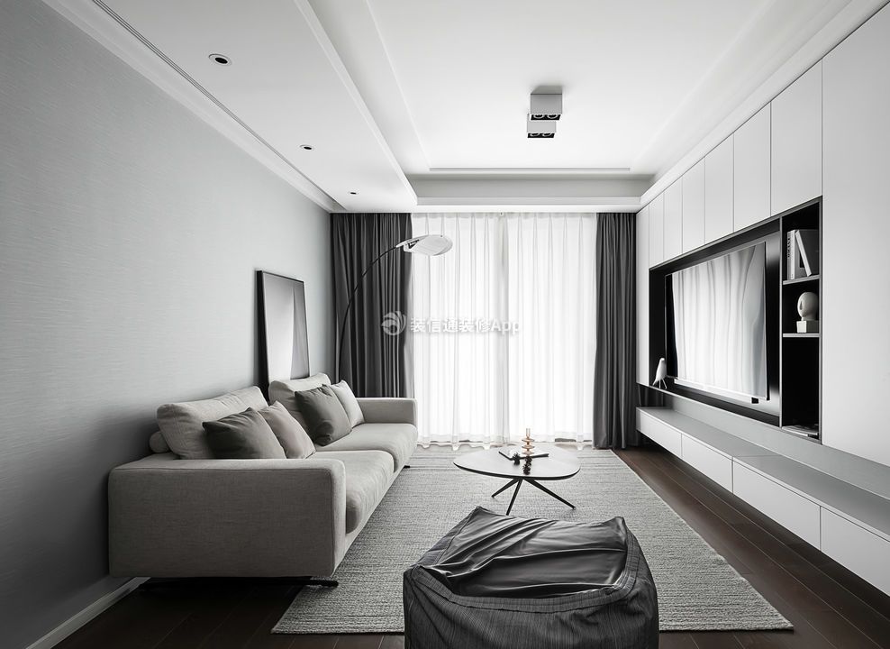 深圳现代风格小户型客厅装修设计图