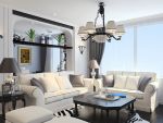 龙湖郦城150平米美式风格三居室装修案例