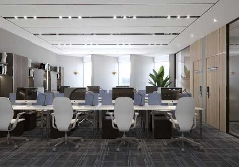 珠海办公空间958平米现代风格装修案例
