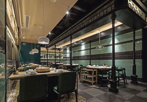珠海饭店混搭风格520平米装修案例