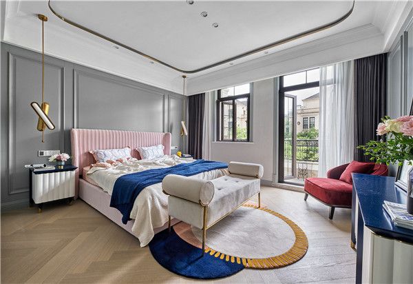 上海别墅装潢公司哪家好-卧室效果图