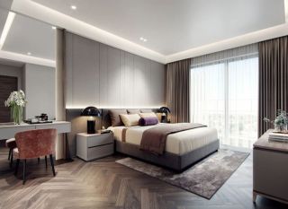 广州二手房卧室地毯装修装饰效果图