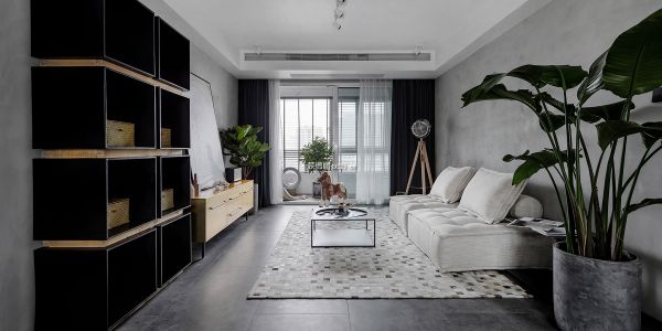 银色家园 110平米现代风格三居室装修案例