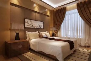 [绵阳龙庭逸景装饰]与中式风格不同的新中式风格装修，卧室更舒适！