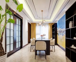 广州二手房新中式风格餐厅设计图