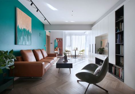 万科翡翠大道143平米现代风格三居室装修效果图案例