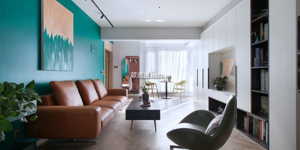 万科翡翠大道143平米现代风格三居室装修效果图案例