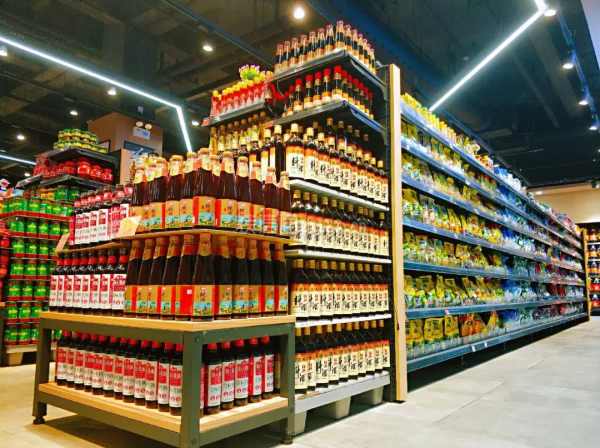 合肥超市装修货架格子式布局