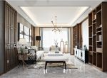 [北京易龙装饰]新中式风格三居室，客厅设计很大气！
