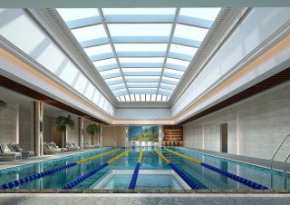 2023洗浴中心游泳池装修设计效果图