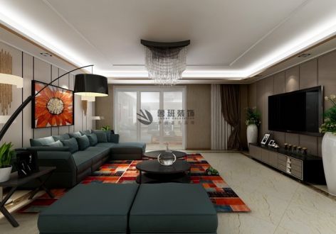 【西安鲁班装饰】赛高悦府144平米现代风格，让家舒服且耐看